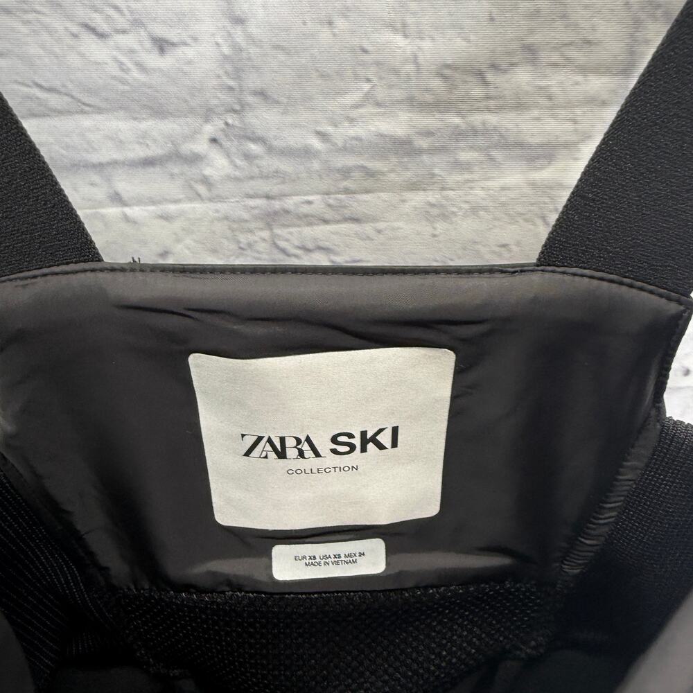 ZARA WATER RESISTANT WINDPROOF RECCO TECHNOLOGY SKI BIB OVERALLS Slim Sz XS NEW - Picture 8 of 12